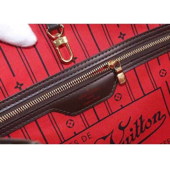 Louis Vuitton Damier Neverfull GM Tote Bag Ebene Cerise - Picture 6 of 8